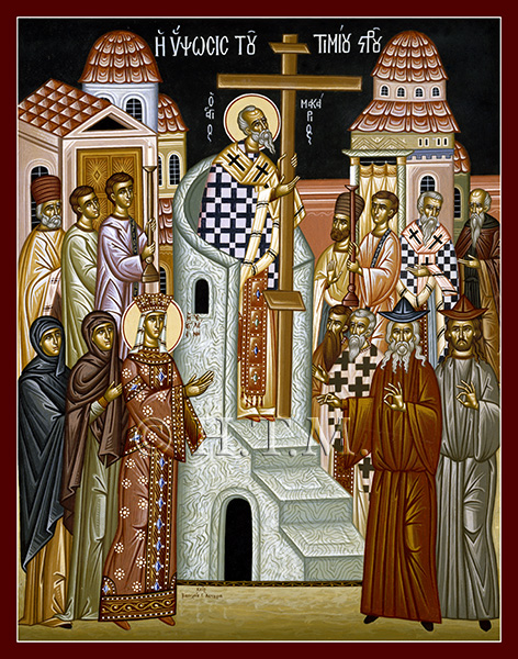 Icon-Exaltation-Cross-St. Nicholas Orthodox Church Scarborough, English Language Orthodox Church Toronto